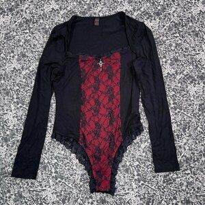 ROMWE gothic lace bodysuit